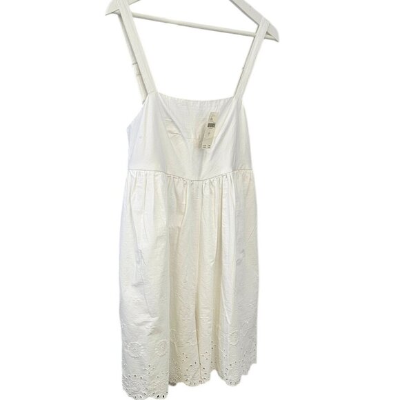 Anthropologie Maeve Sleeveless Eyelet Romper Size Small White Embroidered NWT - Picture 4 of 13